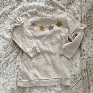 GAP Star Patterned Beige Sweater Dress